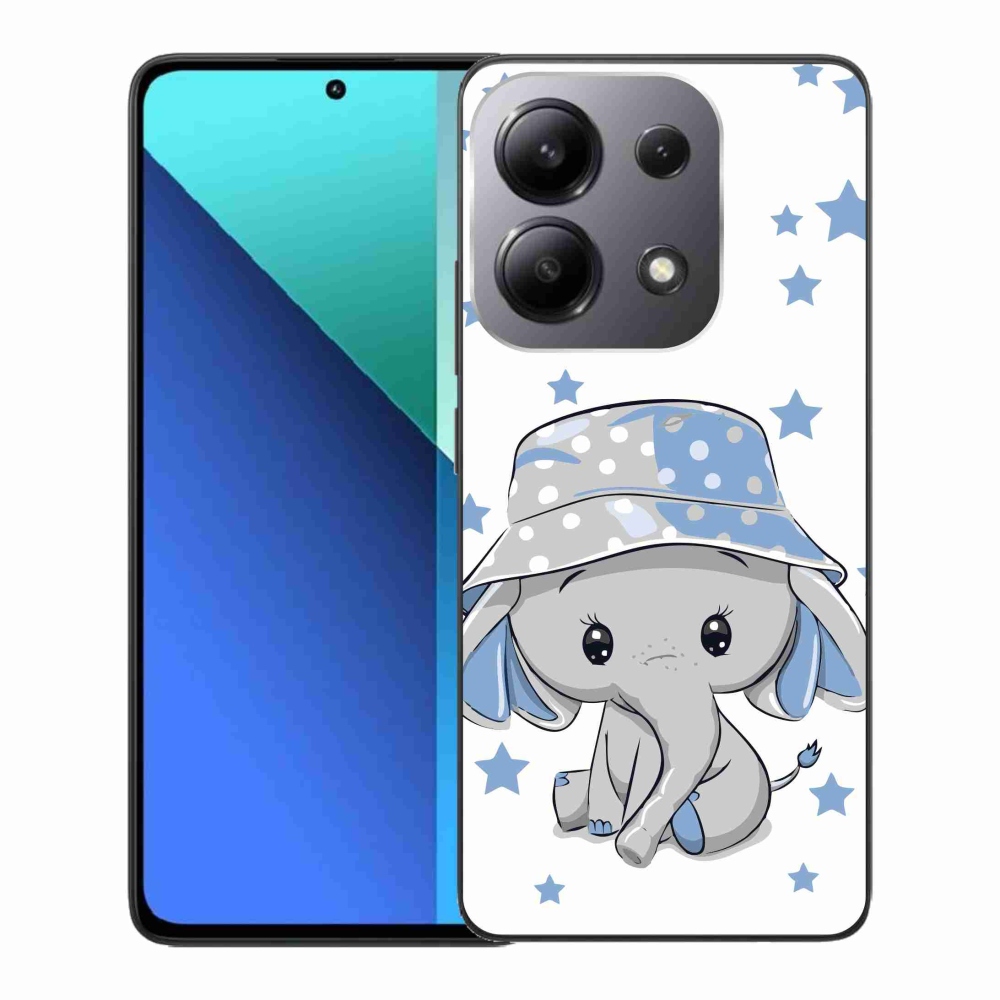 Gél borítás mmCase a Xiaomi Redmi Note 13-hoz - kék elefánt