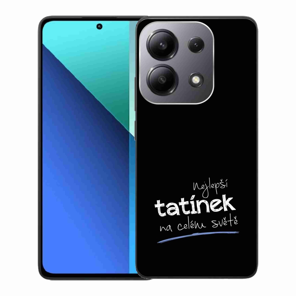 Gél borító mmCase a Xiaomi Redmi Note 13 - legjobb apuci 4 fekete háttérrel