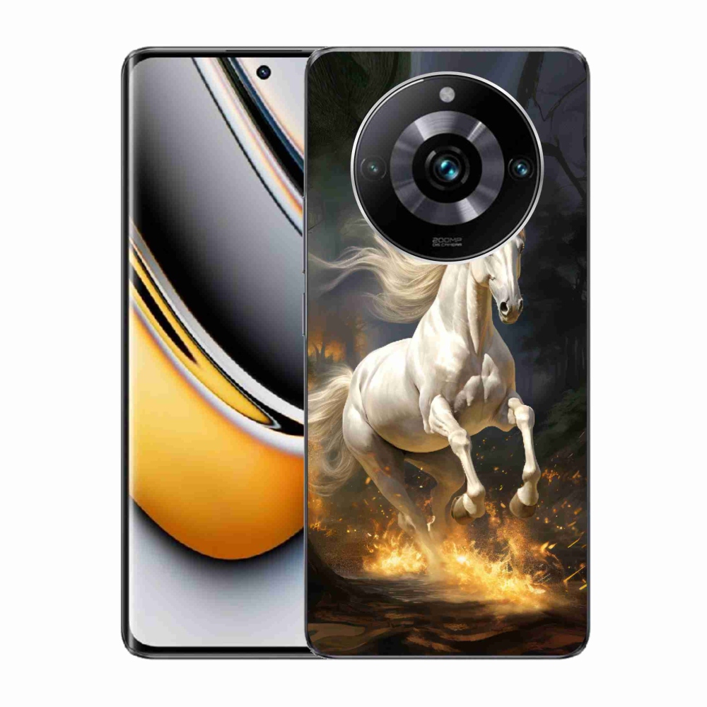 Zselés borítás mmCase a Realme 11 Pro/11 Pro+ készülékhez - fehér ló 2