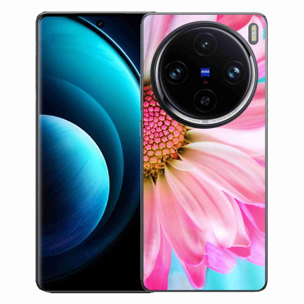 Zselés borítás mmCase Vivo X100 Pro 5G - rózsaszín virág