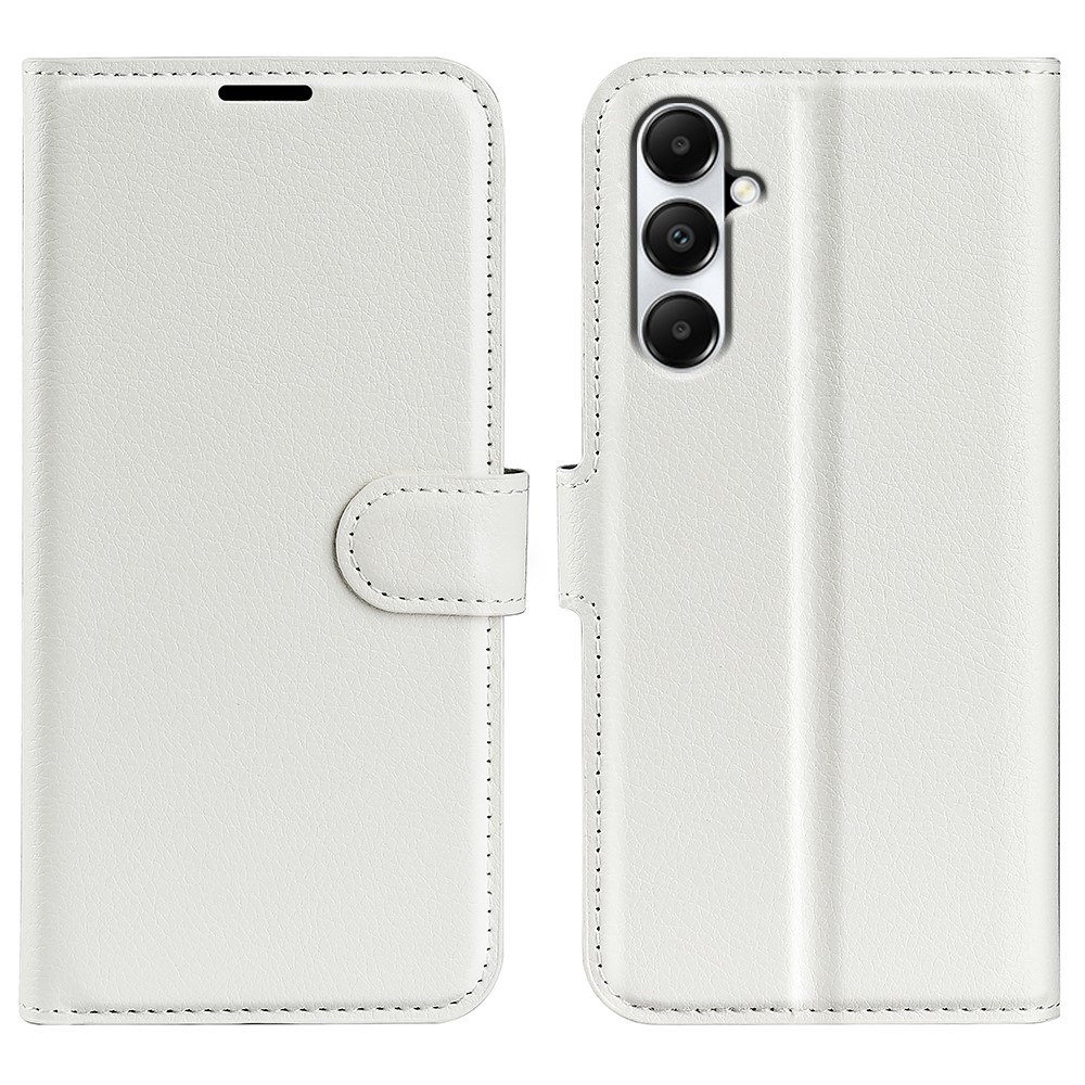 Litchi könyv tok Samsung Galaxy A05s készülékhez - fehér