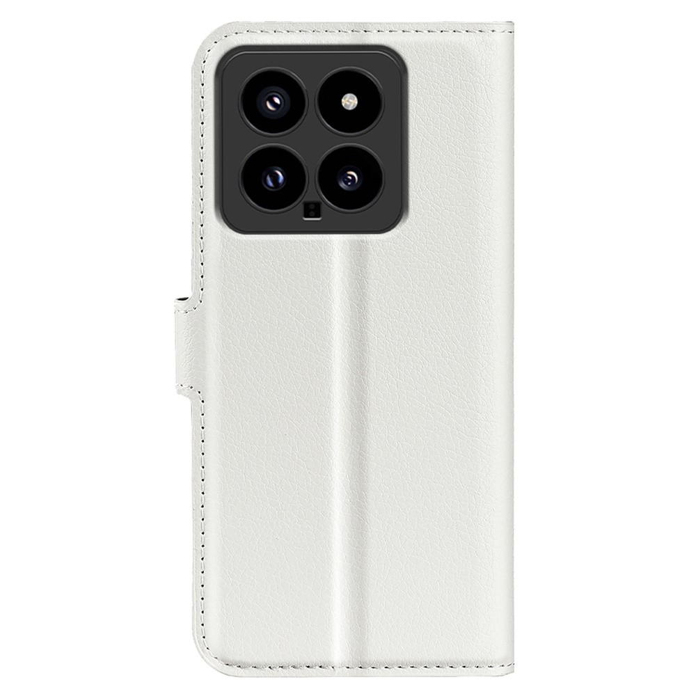 Litchi könyv tok a Xiaomi 14-hez - fehér