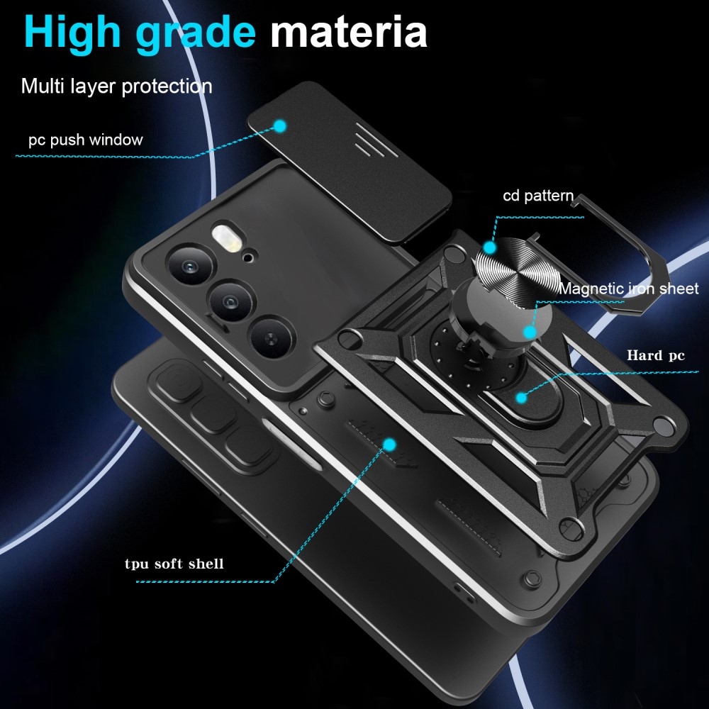 Csúszásálló borítás a Realme 14x 5G/Realme C75 készülékhez - fekete