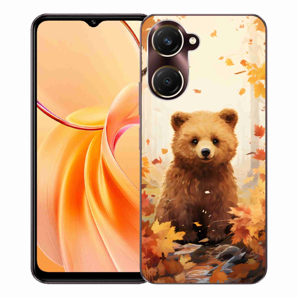 Gél borítás mmCase a Vivo Y28s 5G-hez - medve az erdőben