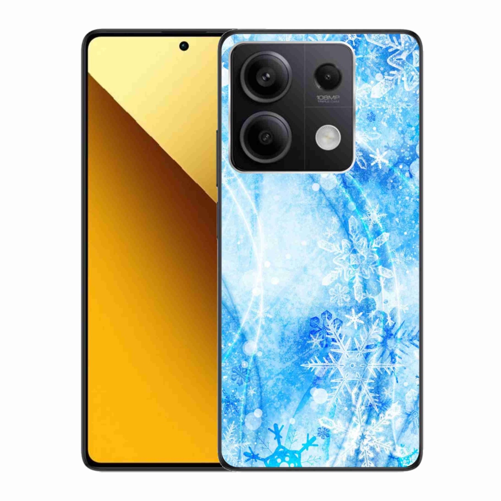Gél borítás mmCase a Xiaomi Redmi Note 13 5G számára - hópelyhek