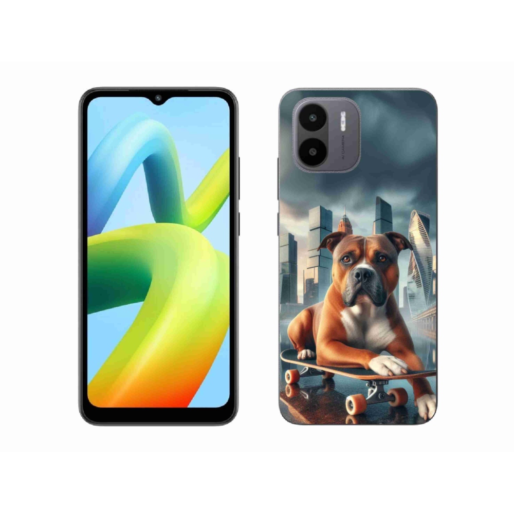 Gél borítás mmCase a Xiaomi Redmi A1-hez - kutya gördeszkán