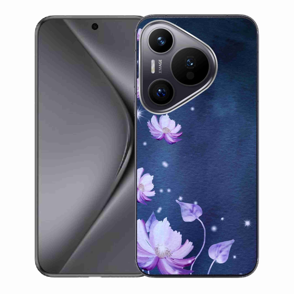 Gél tok mmCase a Huawei Pura 70 számára - hulló virágok