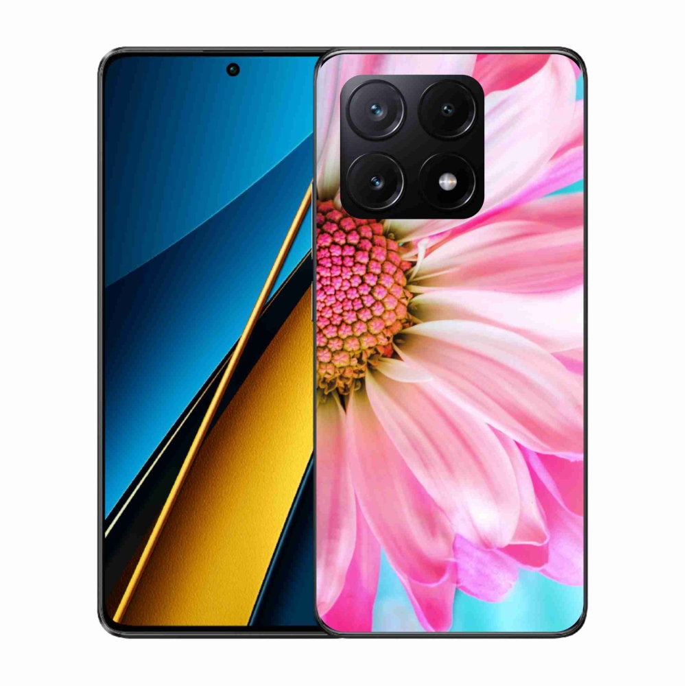 Gél borítás mmCase a Xiaomi Poco X6 Pro 5G-hez - rózsaszín virág