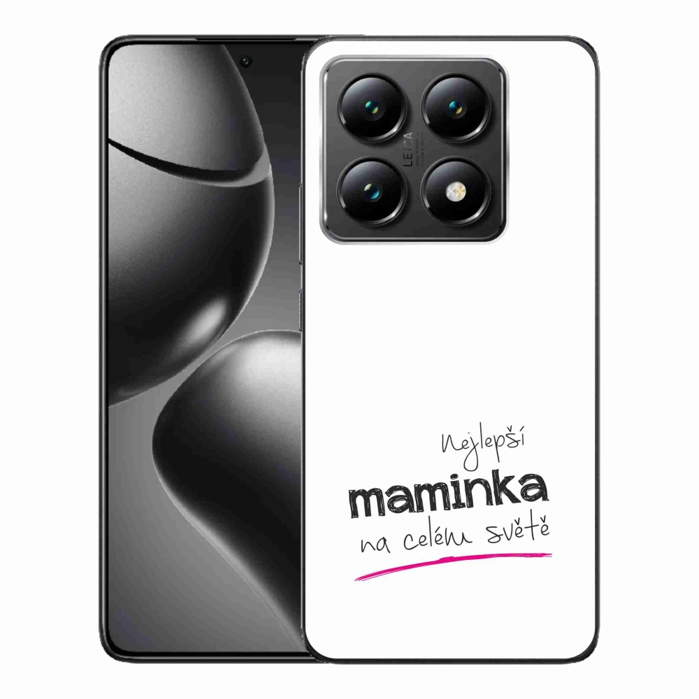 Gél borító mmCase a Xiaomi 14T-hez - legjobb anya 4 fehér háttérrel