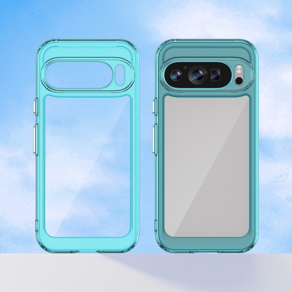 Gél tok fix hátlappal a Google Pixel 9/9 Pro készülékhez - világoskék színben