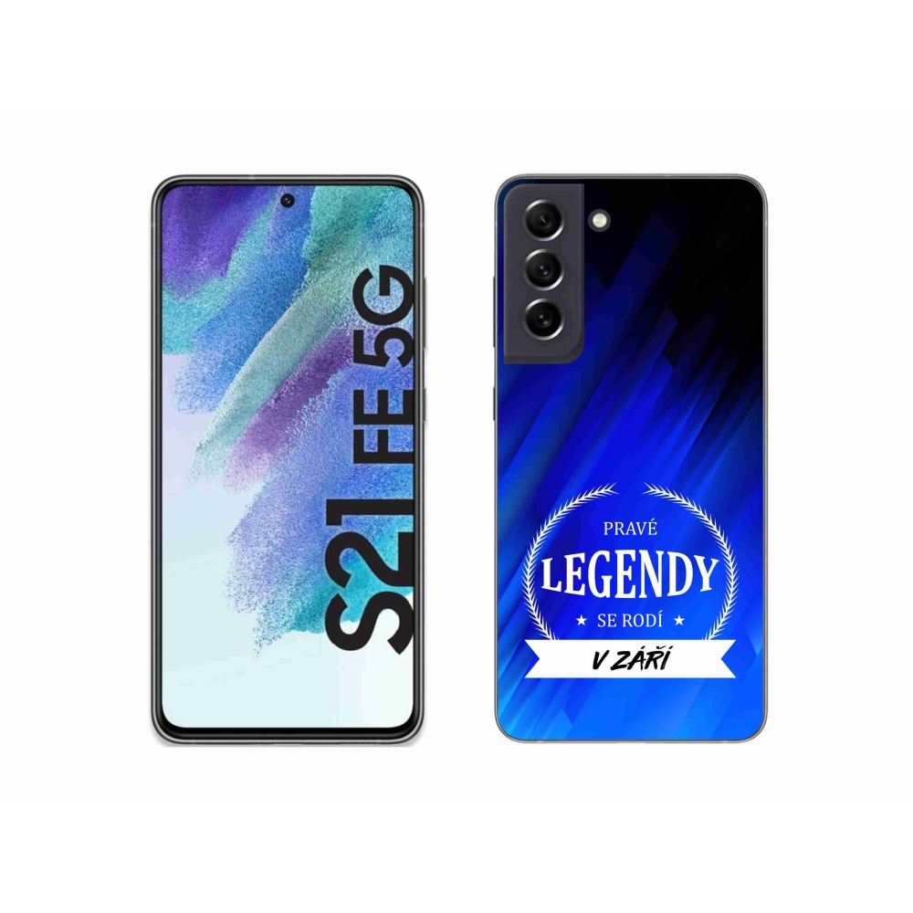 Gél borítás mmCase Samsung Galaxy S21 FE 5G - Legendák szeptemberben kék háttérrel