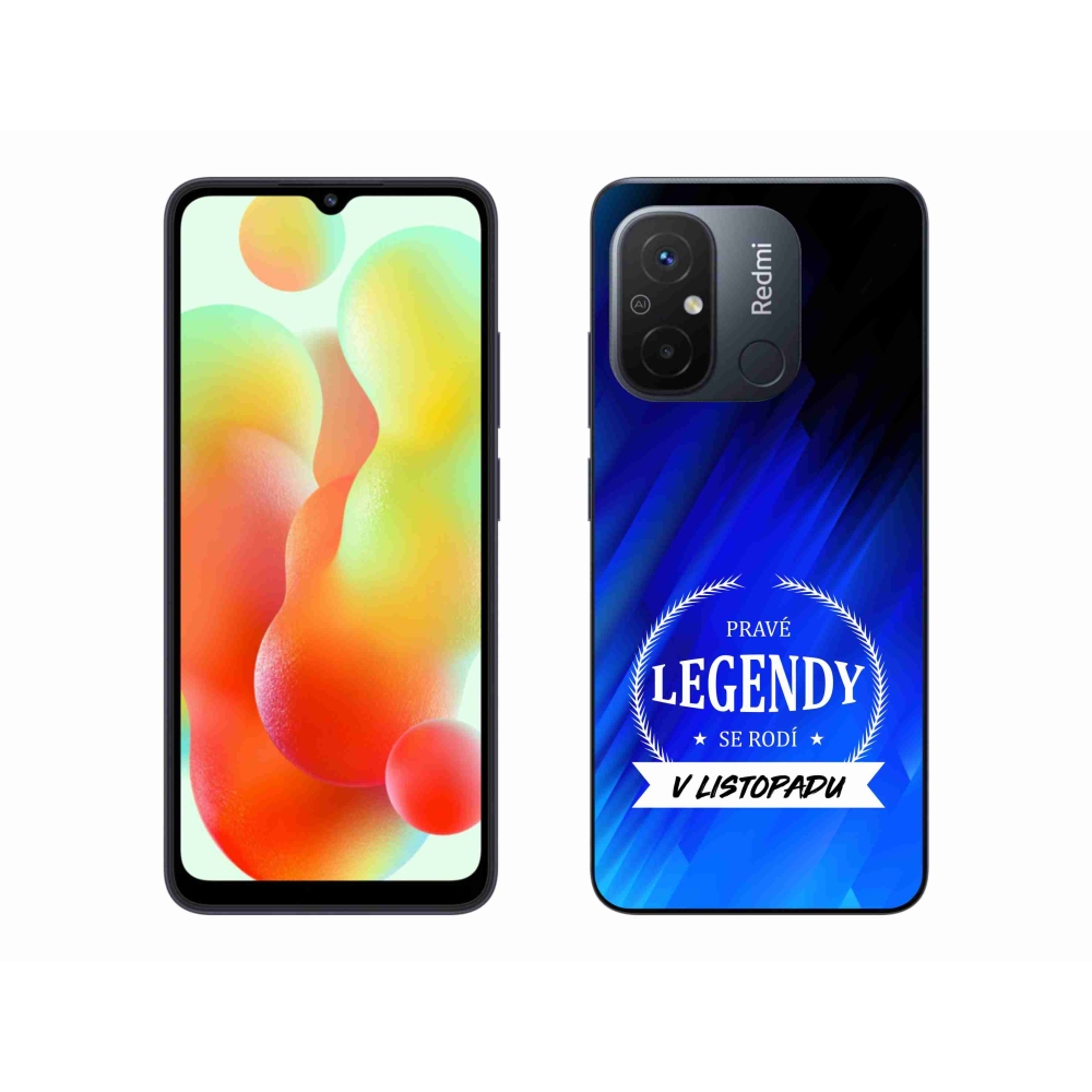 Gél borítás mmCase a Xiaomi Redmi 12C-n - Legendák novemberi kék háttérrel
