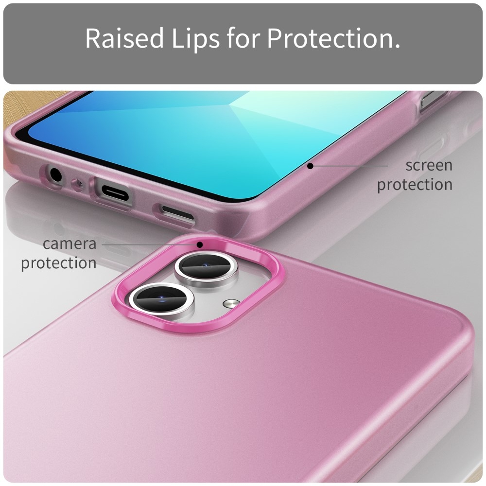Candys matt zselés tok Samsung Galaxy A06 4G - rózsaszínű