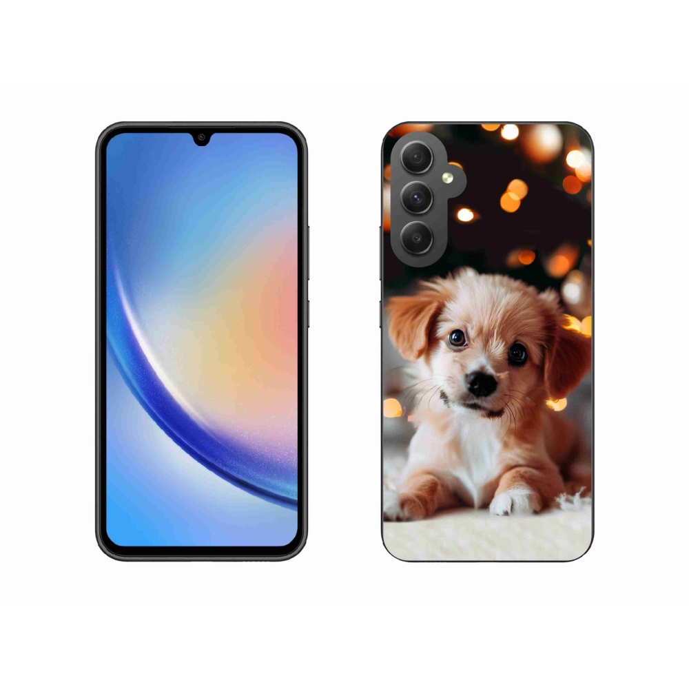 Zselés borítás mmCase Samsung Galaxy A34 5G - kölyökkutyakékhez