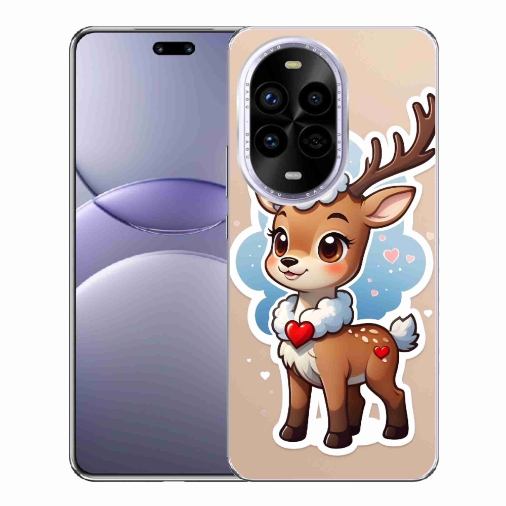 Gél borítás mmCase a Huawei Nova 13 Pro 5G számára - rajzfilm rénszarvas