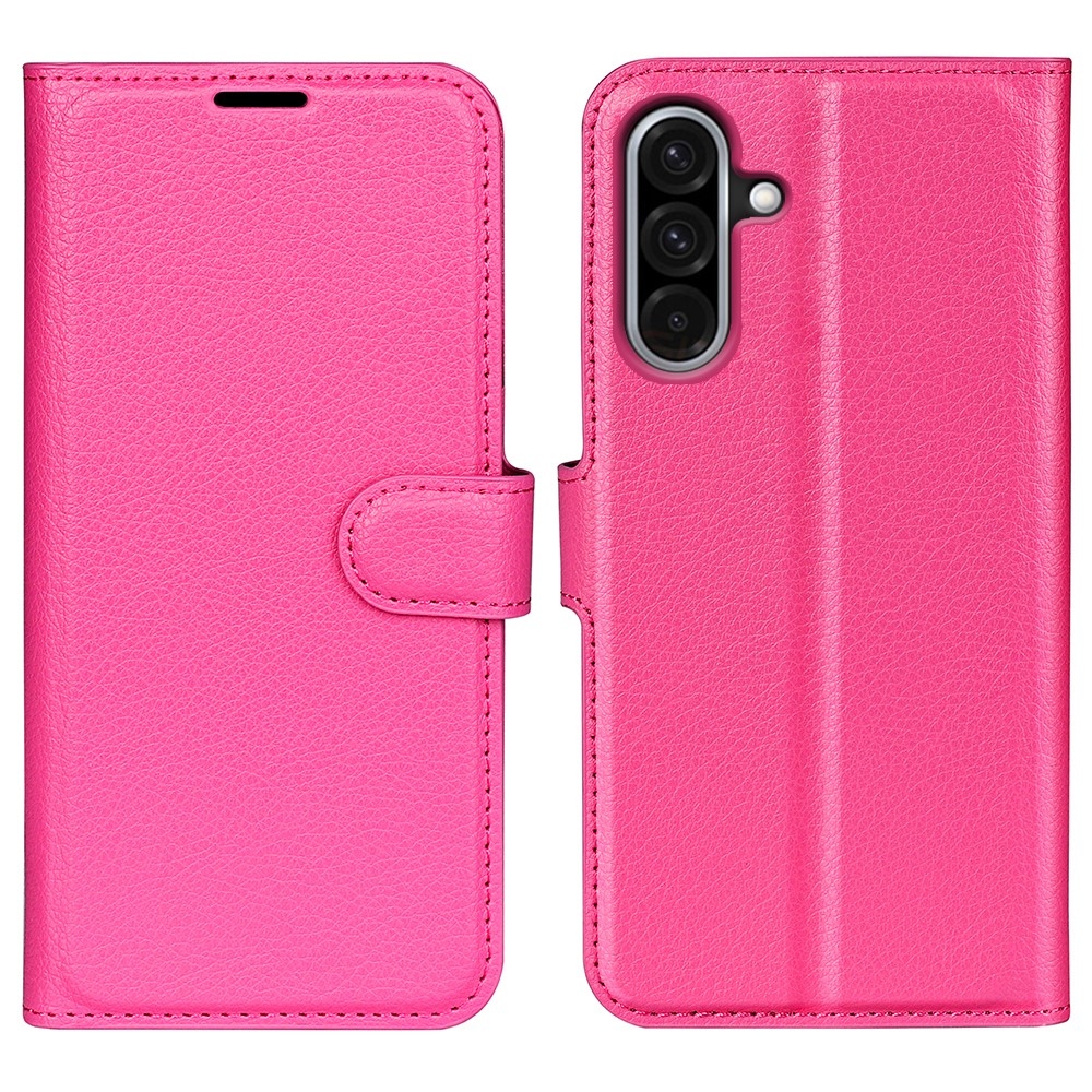 Litchi könyv tok Samsung Galaxy A36 5G - rózsa