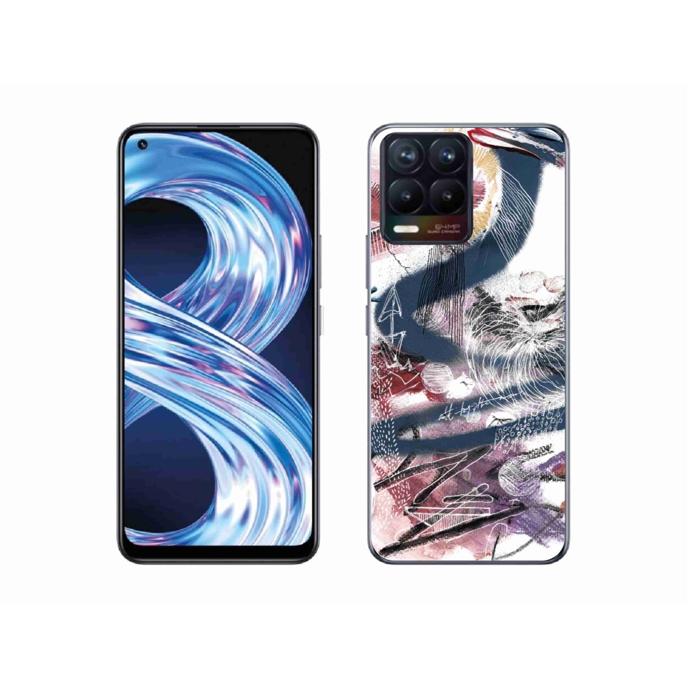 Gél borítás mmCase a Realme 8 4G-hez - absztrakt motívum 28