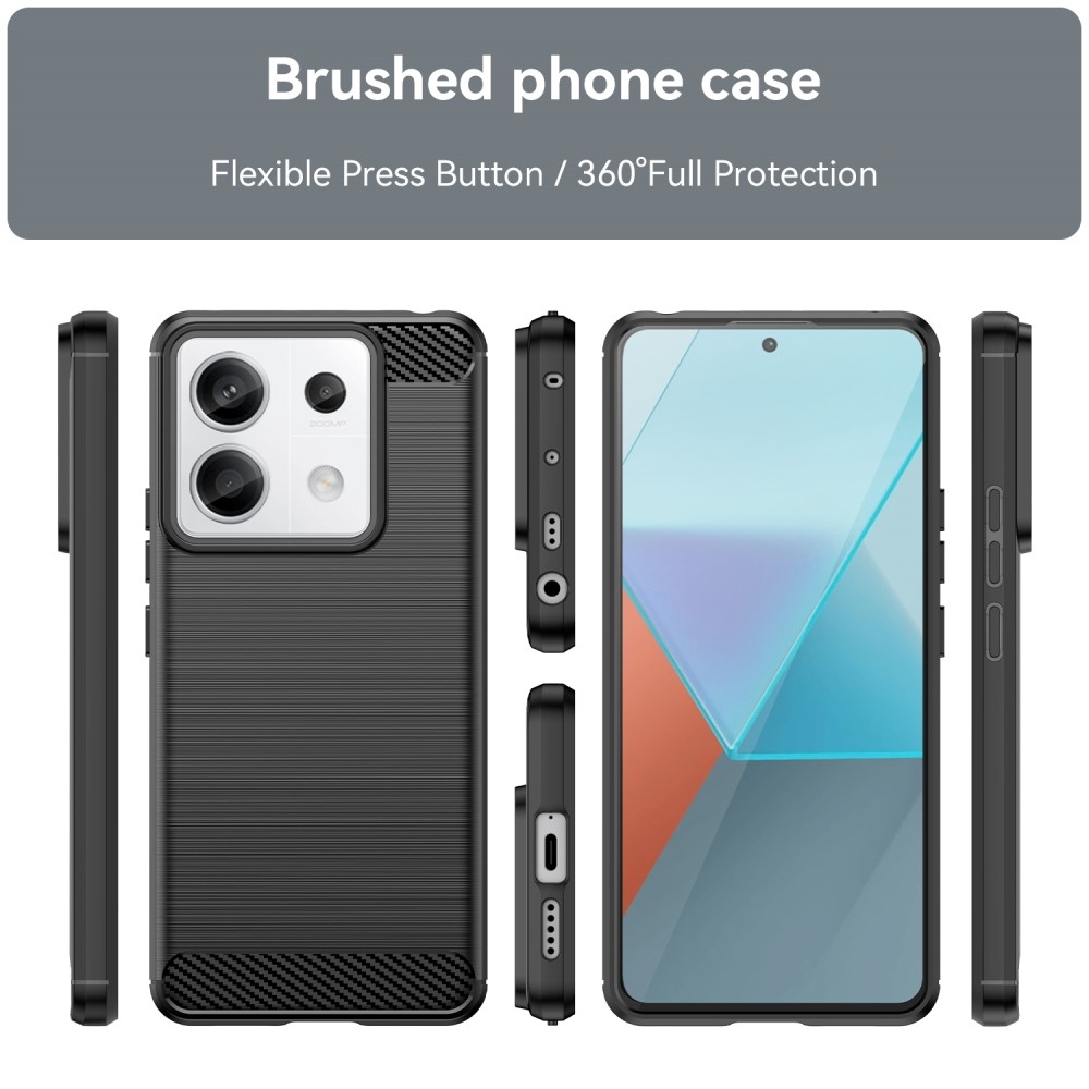 Szénálló zselés tok Xiaomi Redmi Note 13 Pro 5G/Poco X6 5G - fekete