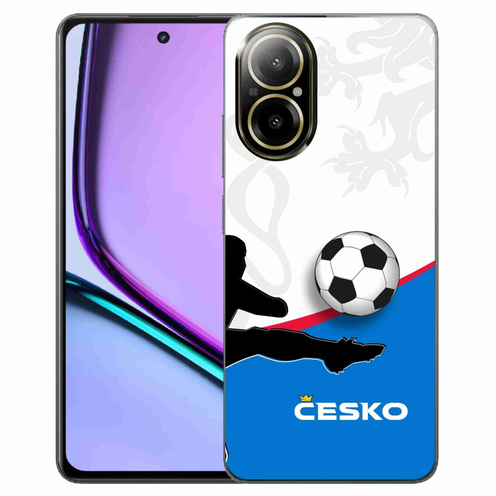 Gél borítás mmCase a Realme C67 készülékhez - futball Csehország 3