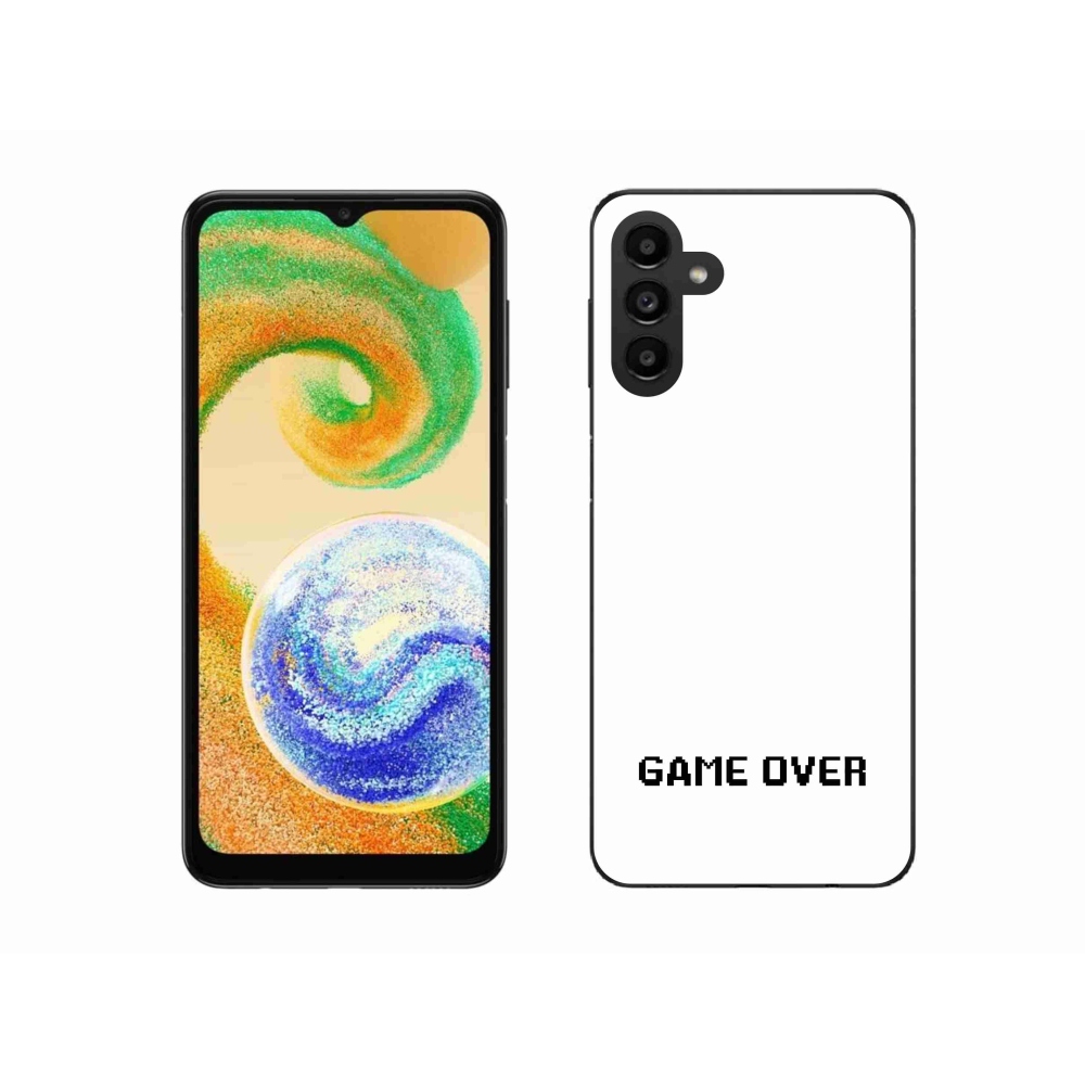 Gél borítás mmCase Samsung Galaxy A04s (164.7x76.7x9.1mm) - játék fehér háttérrel