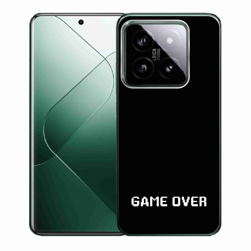Gél borító mmCase a Xiaomi 14-hez - játék fekete háttérrel