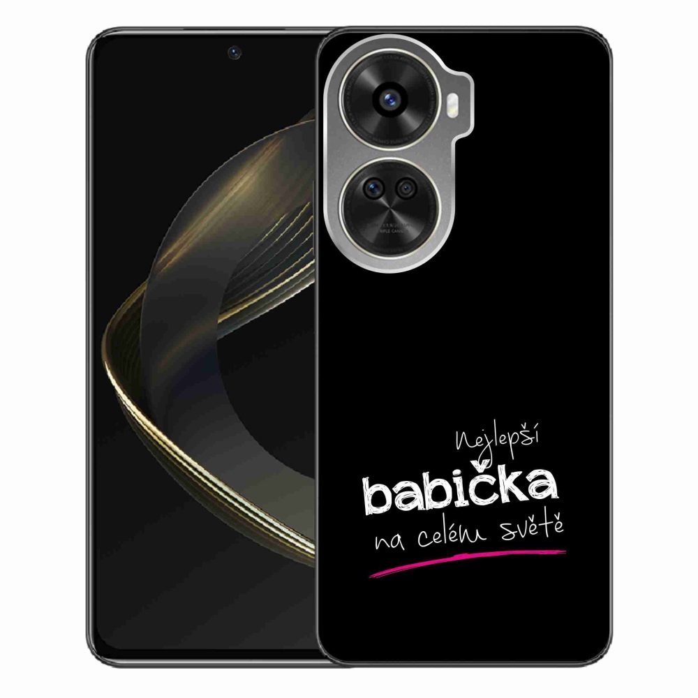 Gél borító mmCase a Huawei Nova 12 SE-n - a legjobb nagymama 4 fekete háttérrel
