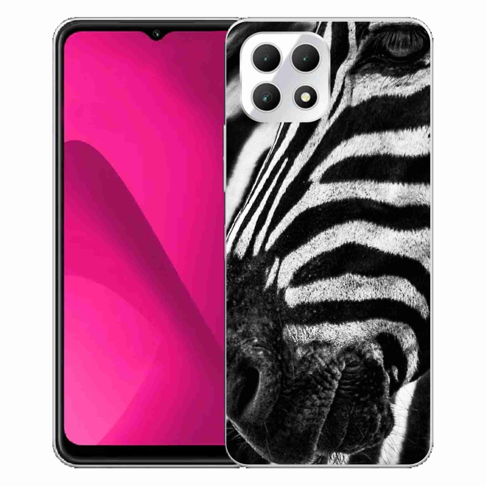 Zselés borítás mmCase a T-Mobile T Phone 2 készülékhez - zebra