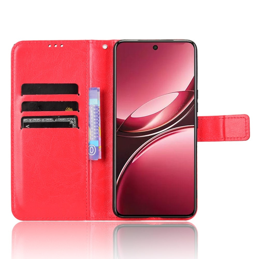 Őrült könyv tok a Vivo V50 5G-hez - piros