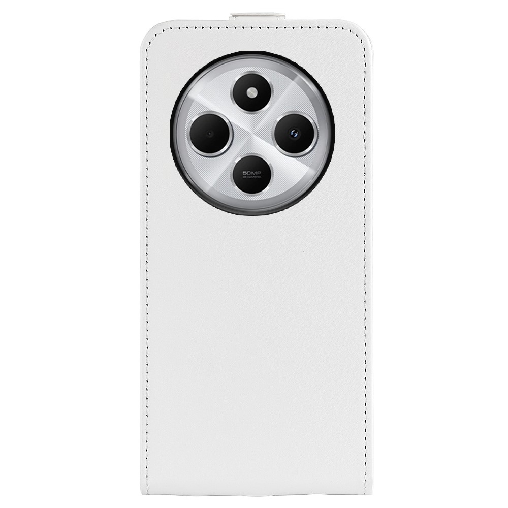 Függőleges könyvtáska Xiaomi Redmi 14C/Poco C75-hez - fehér