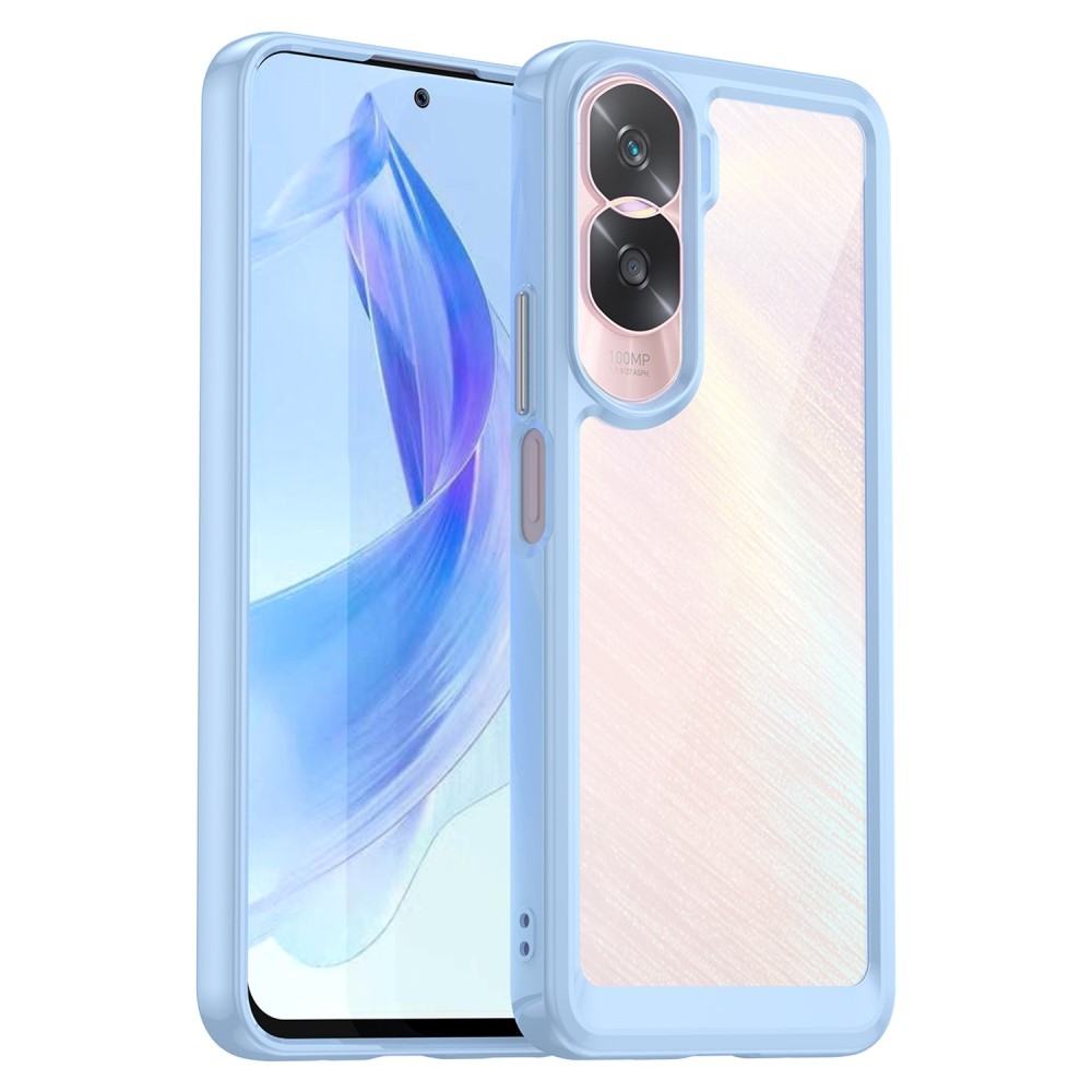 Gél tok fix hátlappal Honor 90 Lite készülékhez - kék