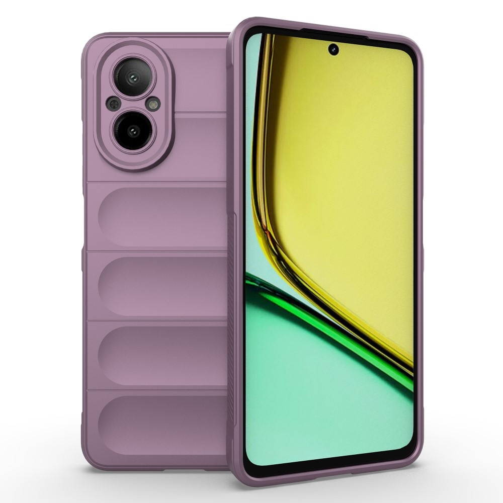 Rugg tartós zselés mobiltelefon borító Realme C67 - világos lila