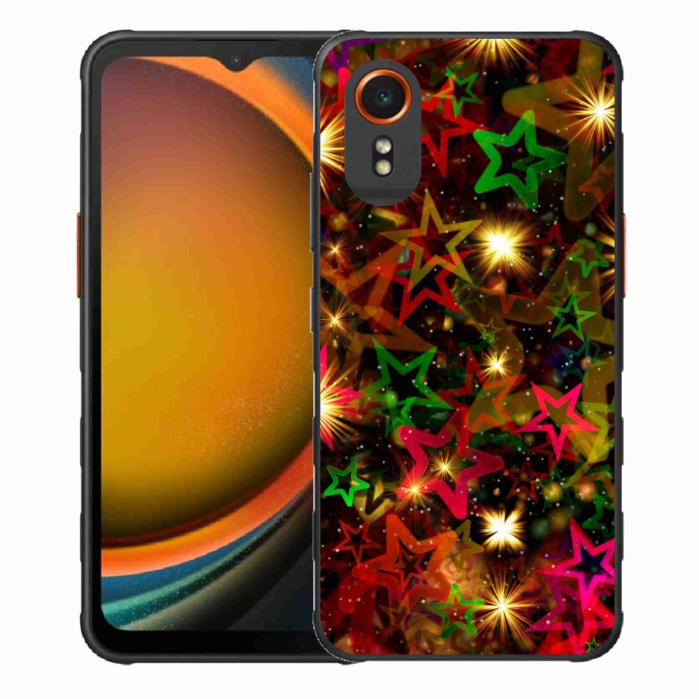 Gél borítás mmCase Samsung Galaxy Xcover 7 - színes csillagok