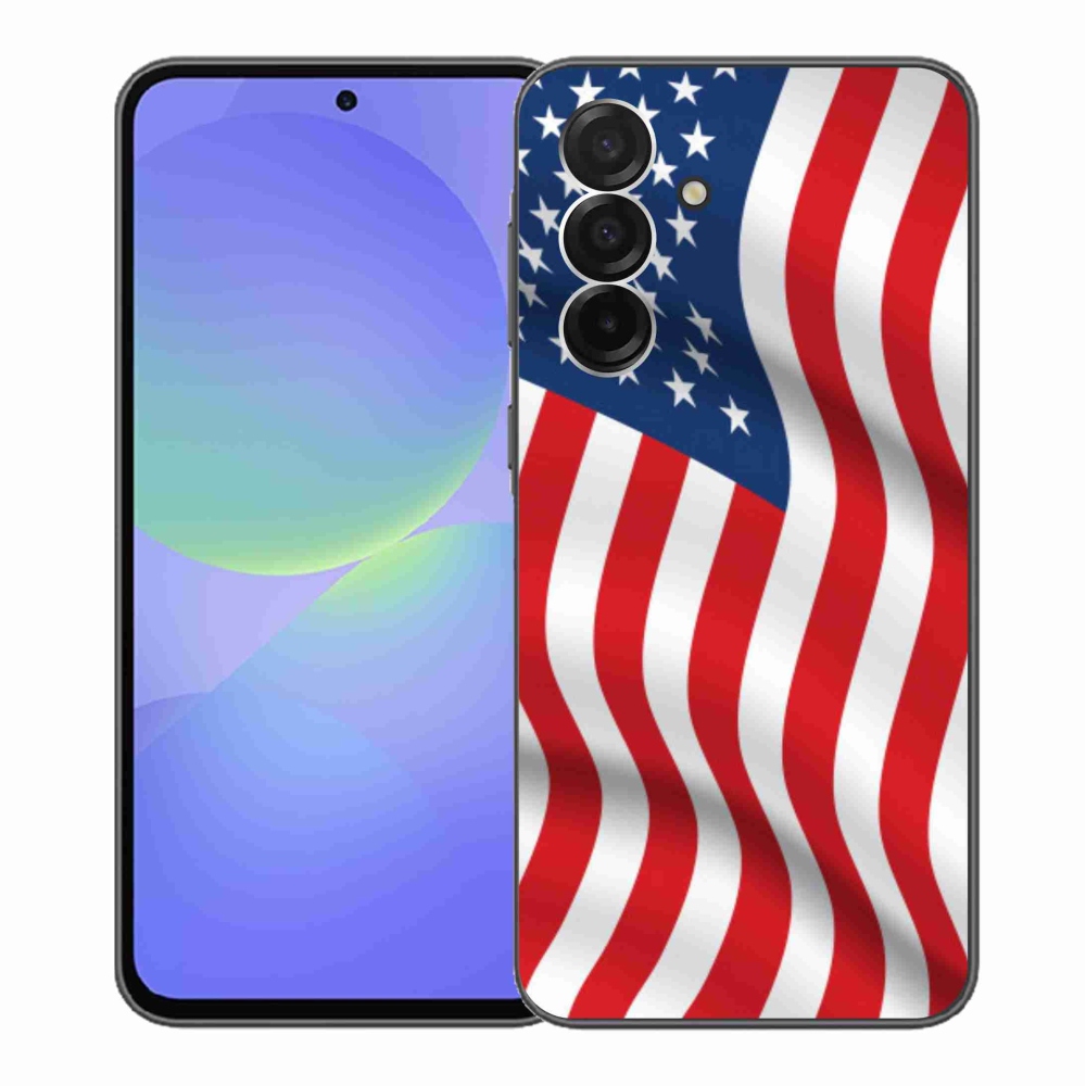Gél borítás mmCase Samsung Galaxy A36 5G - amerikai zászlóhoz
