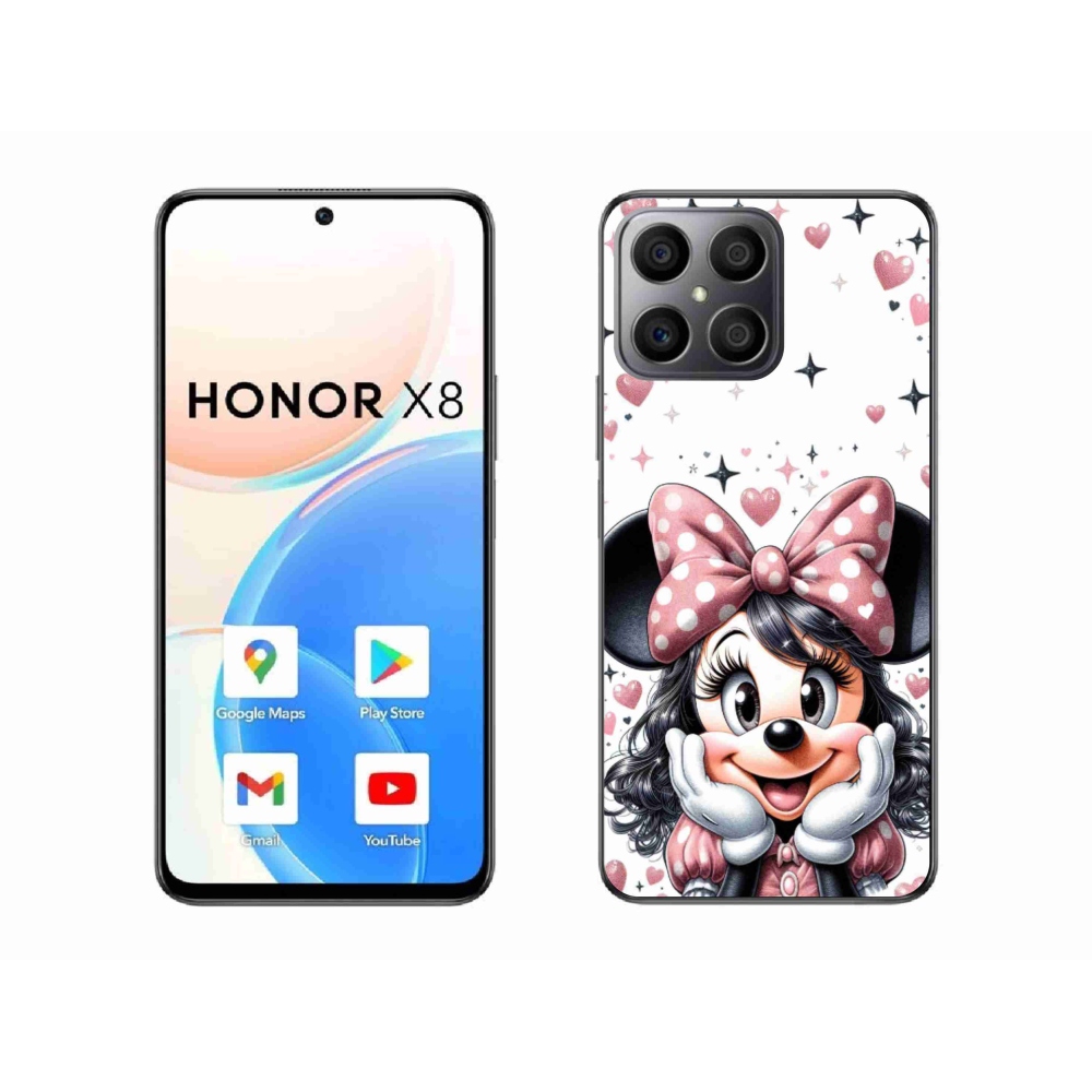 Zselés borítás mmCase a Honor X8 4G-hez - minnie