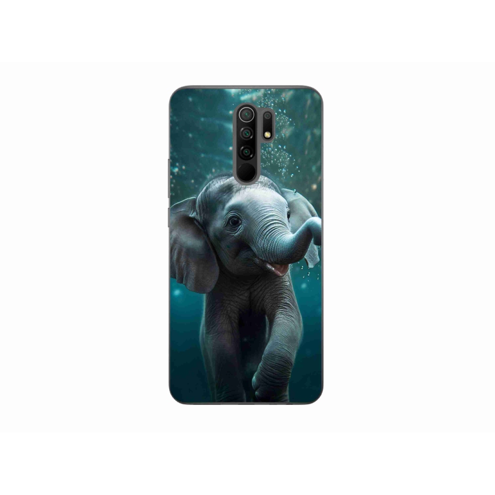 Gél borítás mmCase a Xiaomi Redmi 9-hez - elefánt a víz alatt