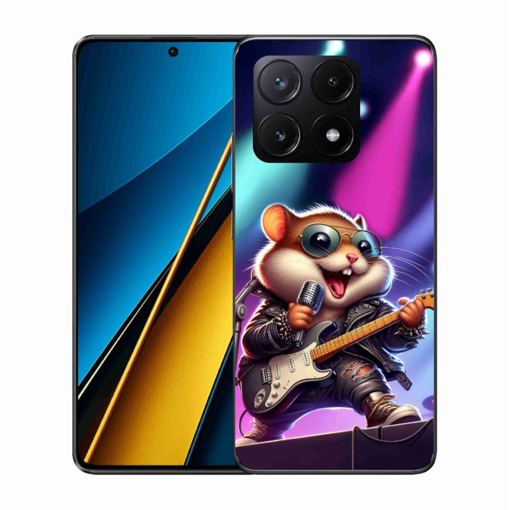 Gél borítás mmCase a Xiaomi Poco X6 Pro 5G-hez - hörcsög hintalóval