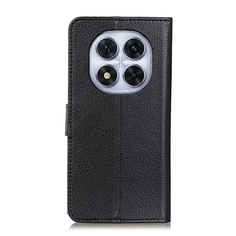 Litchie könyv tok Xiaomi Redmi Note 14 Pro-hoz - fekete