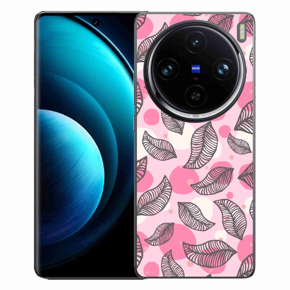 Zselés borítás mmCase a Vivo X100 Pro 5G-hez - rajzfilmes hulló levelek