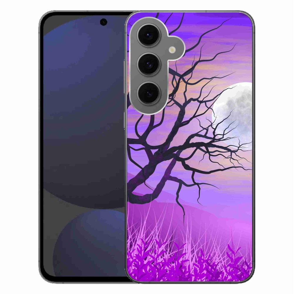 Gél tok mmCase Samsung Galaxy S24 FE készülékhez - rajzfilmes kidőlt fa