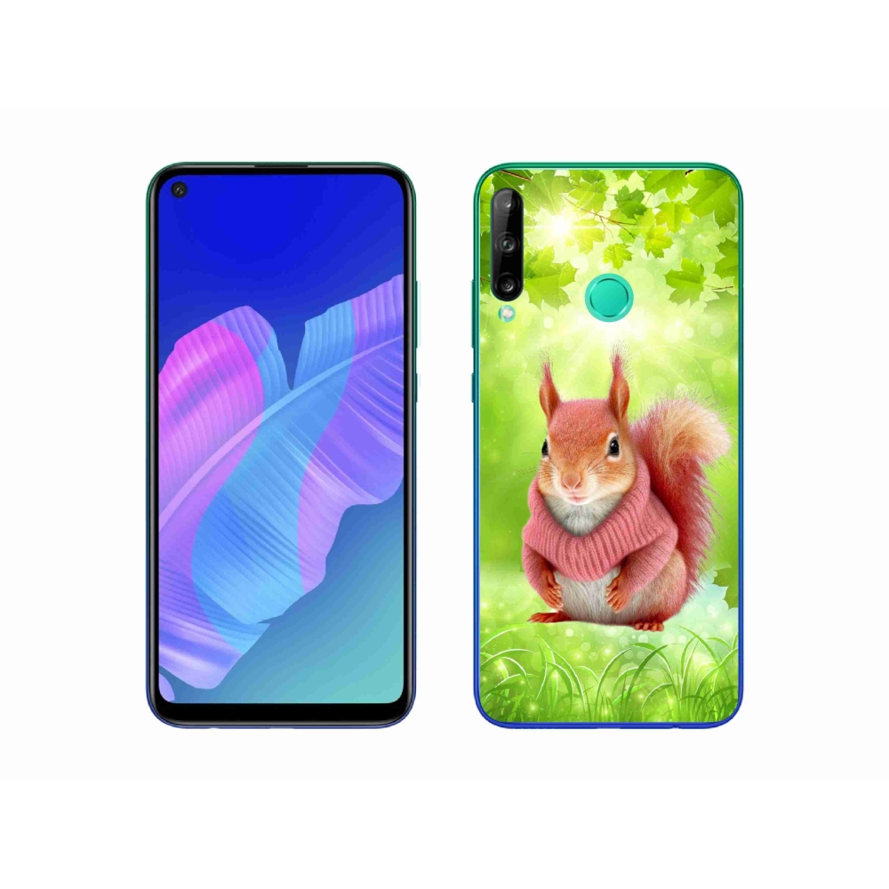 Gél borítás mmCase a Huawei P40 Lite E számára - mókus pulóverben