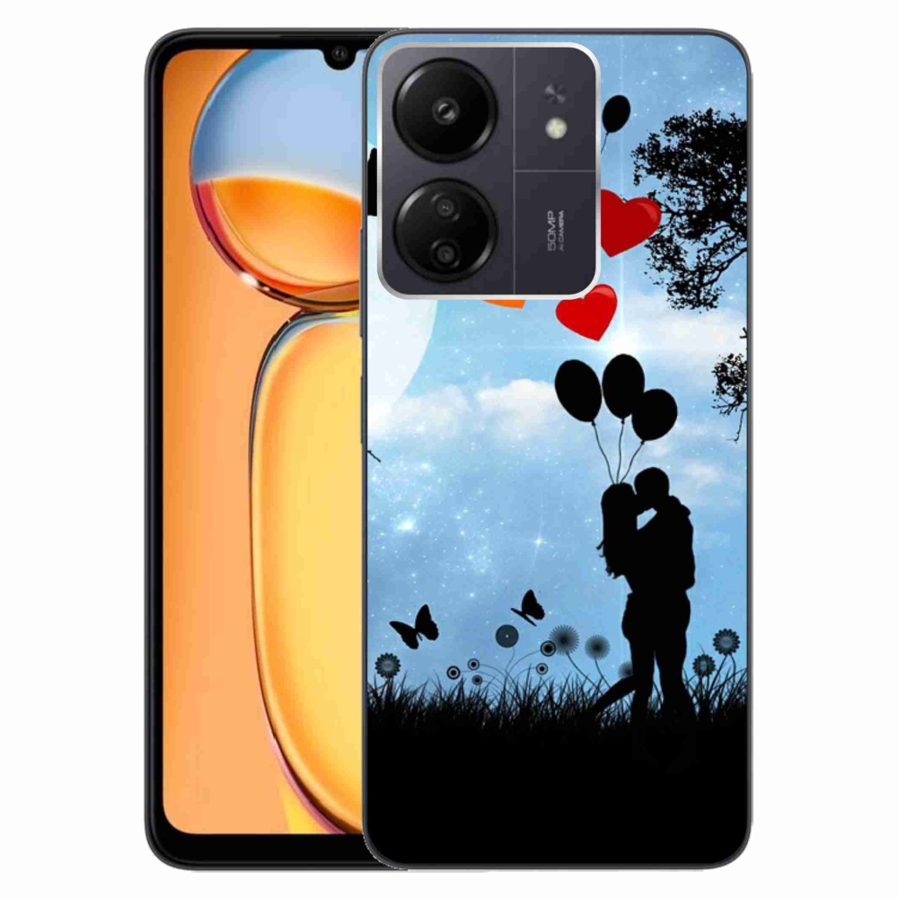 Gél tok mmCase a Xiaomi Poco C65/Redmi 13C számára - szerelmes pár