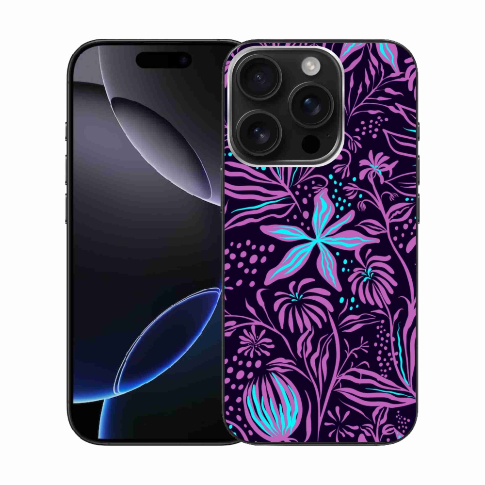Zselés borítás mmCase iPhone 16 Pro készülékhez - virágok 2