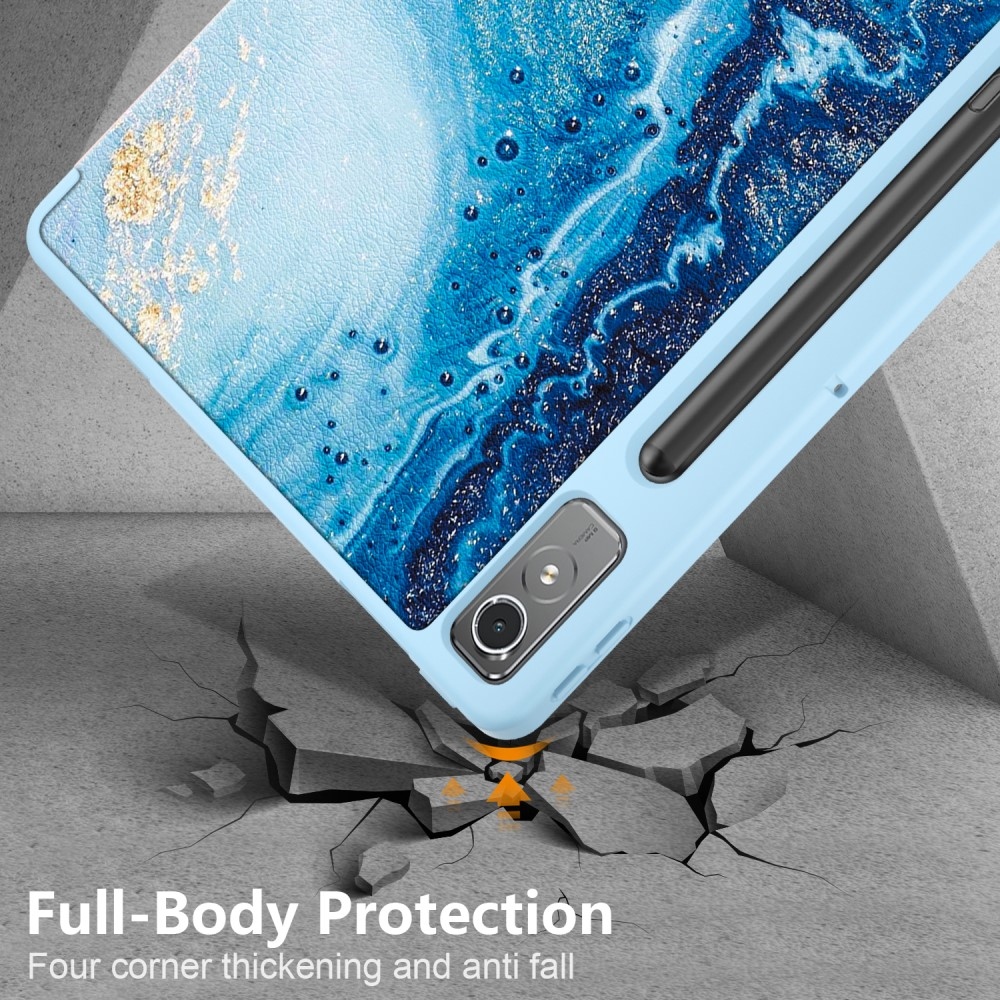 Patte intelligens záró tok Lenovo Tab P12 tablethez - hullámok