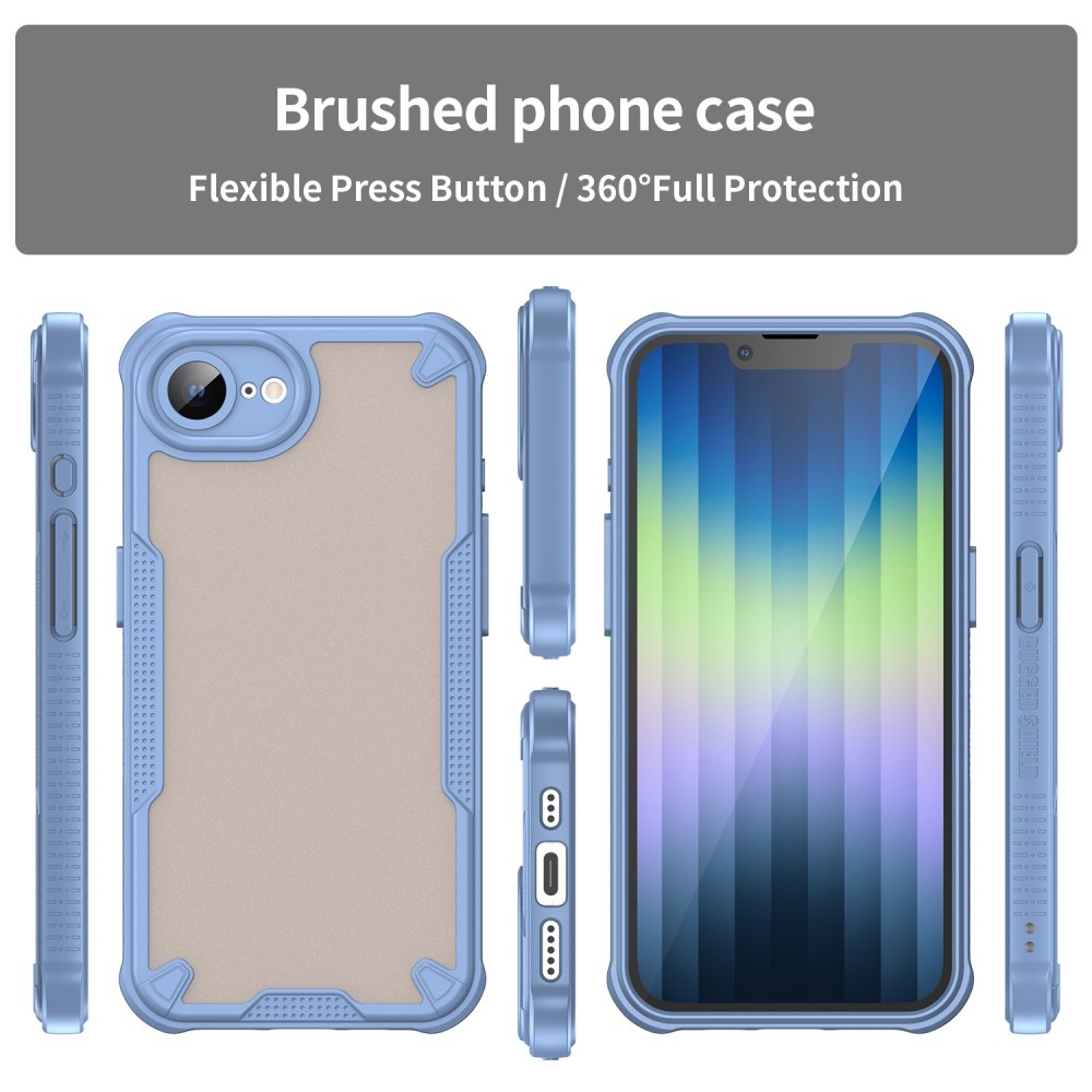 Fagyasztott tartós borítás iPhone 16e készülékhez - kék