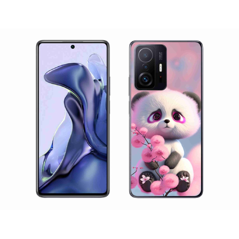 Gél borítás mmCase a Xiaomi 11T Pro számára - aranyos panda 1