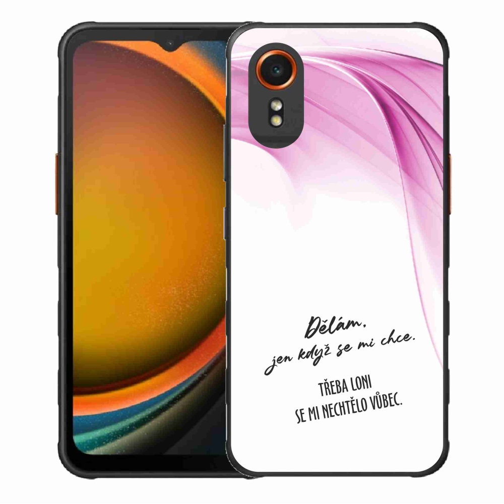 Gél borító mmCase Samsung Galaxy Xcover 7 készülékhez - vicces szöveg 12 fehér háttér