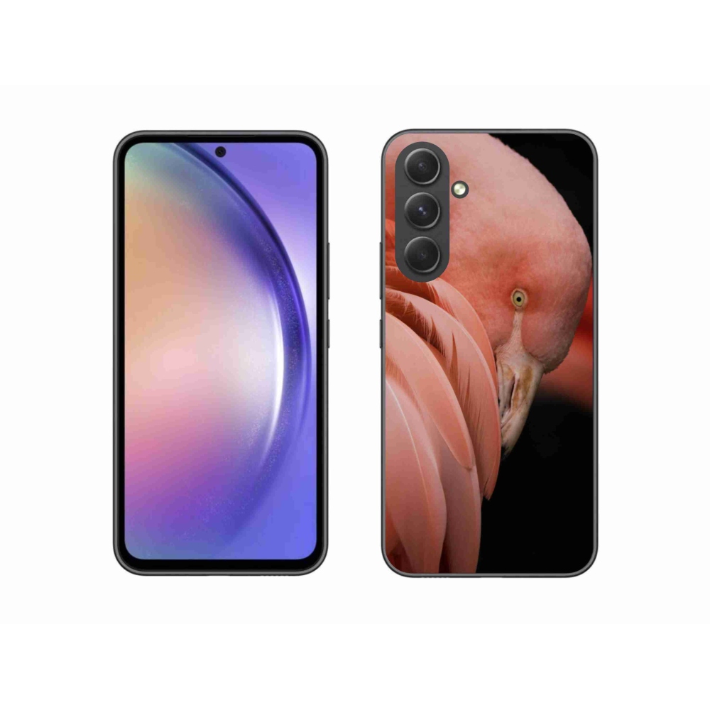 Zselés borítás mmCase Samsung Galaxy A54 5G - flamingó 3