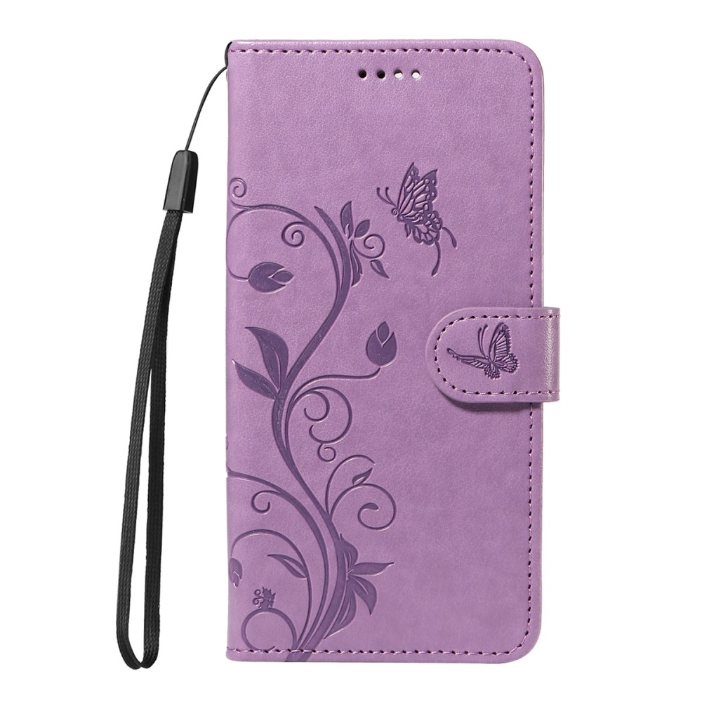 Virágok könyv tok Xiaomi Redmi A5 (173.45x79.35x8.45mm) - világos lila