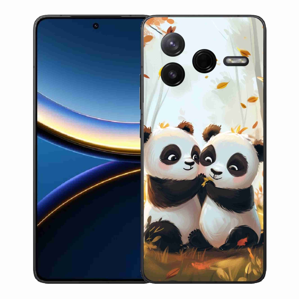 Gél borítás mmCase a Xiaomi Poco F7 Pro számára - pandák