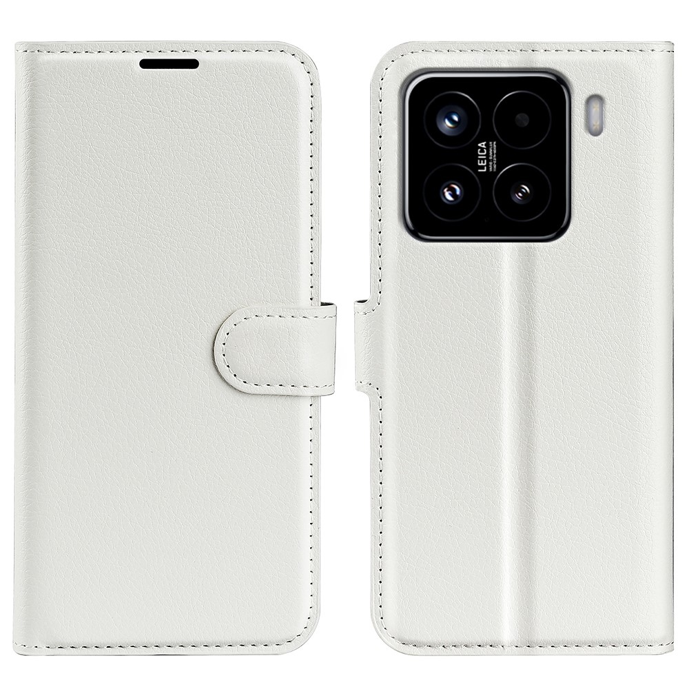 Litchi könyv tok a Xiaomi 15-öshöz - fehér